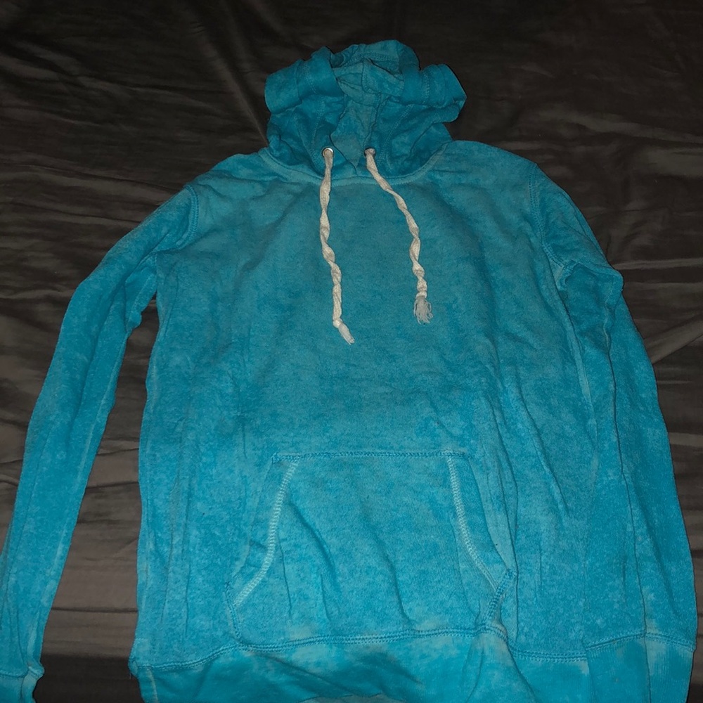 Blue hoodie